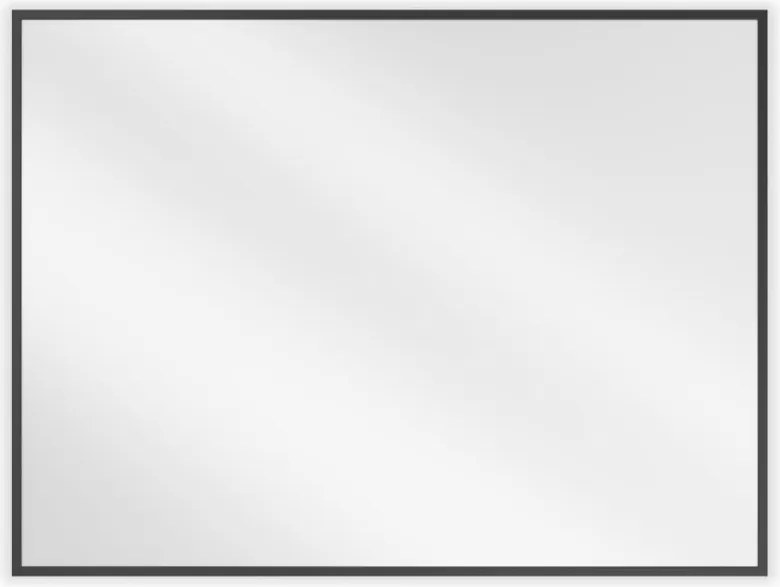 Mexen Loft rechthoekige badkamerspiegel 80 x 60 cm, zwarte lijst - 9852-080-060-000-70