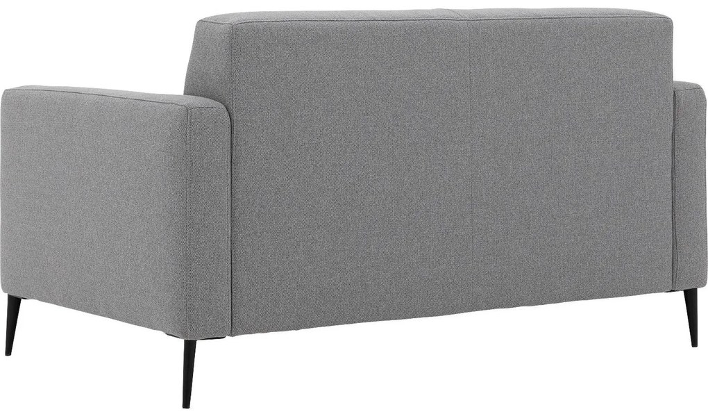 Goossens Key West grijs, stof, 2-zits, modern design