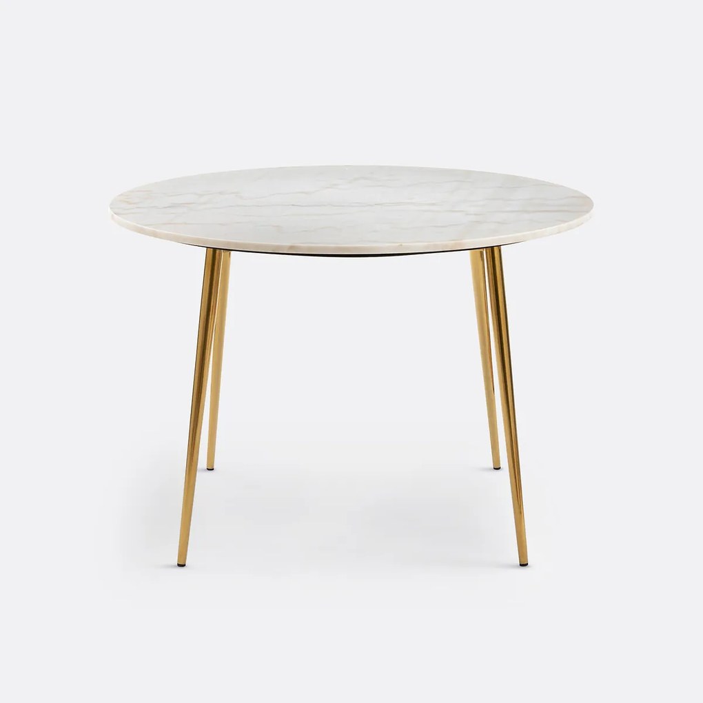 Ronde, marmeren tafel 4 personen, Luxore