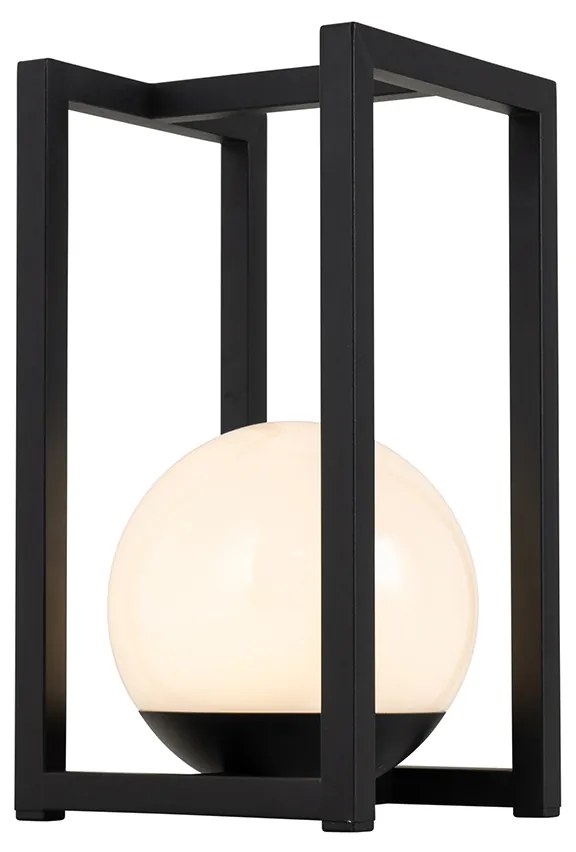 Buiten tafellamp zwart incl. LED met touch oplaadbaar - Nowi