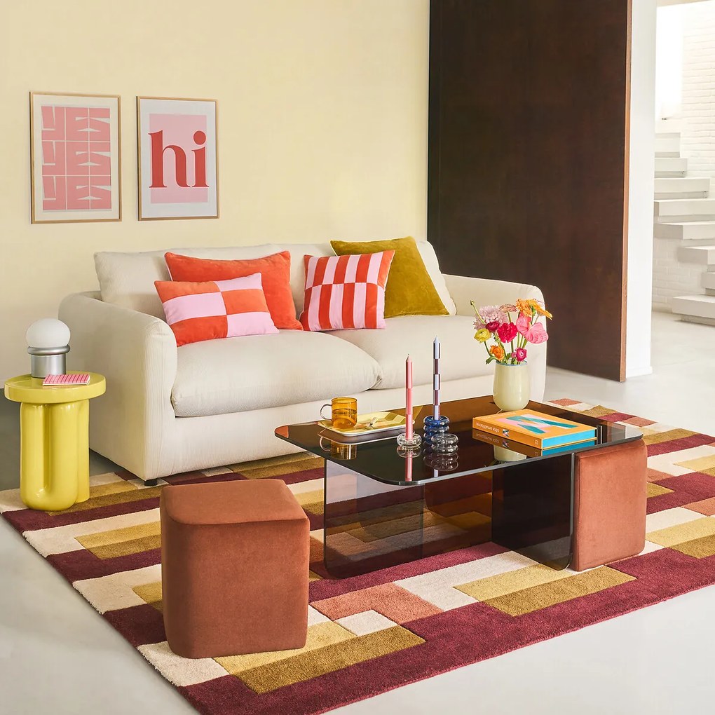 2-, 3-, 4-zits slaapbank.Yde fluweel met reliëf