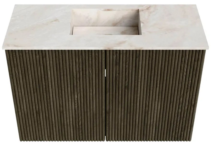 Mondiaz Joya DLux 60cm toiletmeubel shadow met wastafel faye midden zonder kraangat frappe