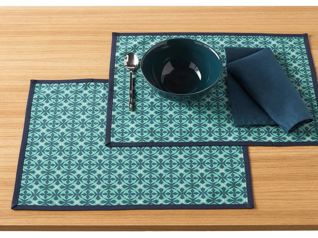 Set van 2 placemats met coating Azila