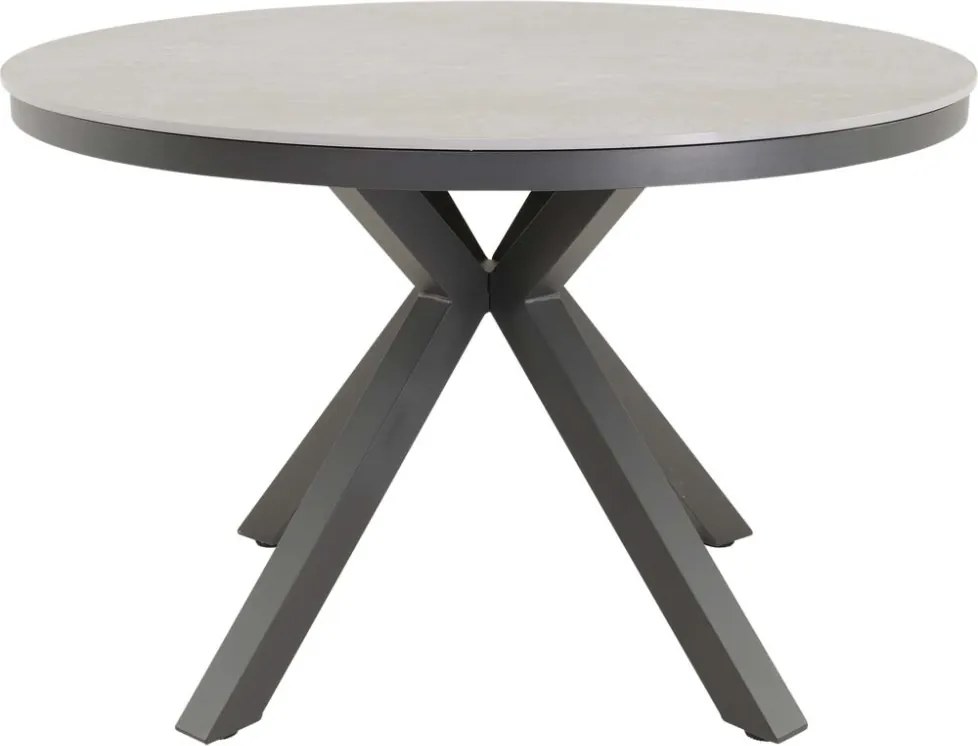 Lesli Living Ronde Tuintafel Davos - Ø118 cm - Keramisch Glas - Lesli Living