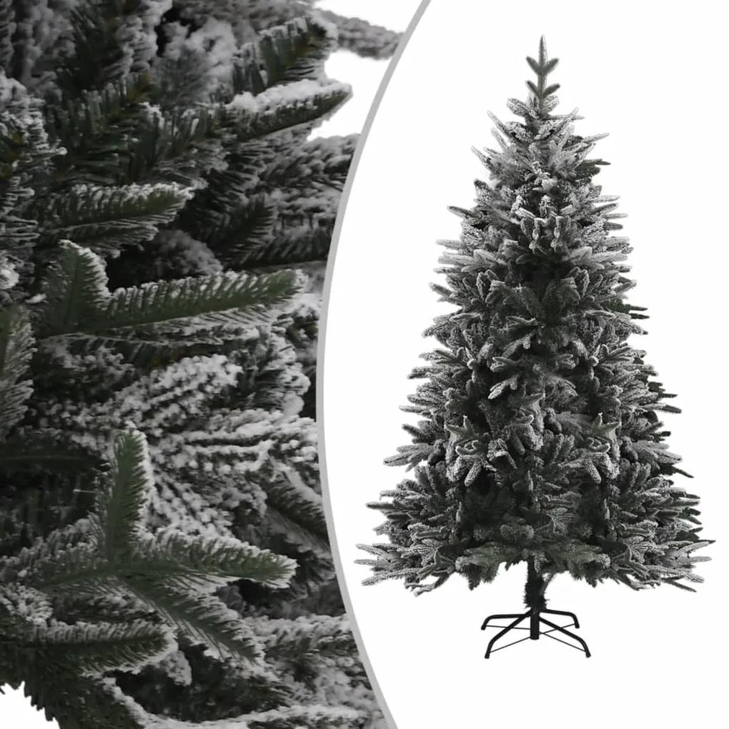 vidaXL Kunstkerstboom met LED's en sneeuw 150 cm PVC en PE