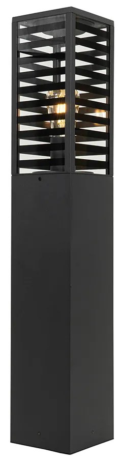 Moderne staande buitenlamp zwart 80 cm IP44 - Reims