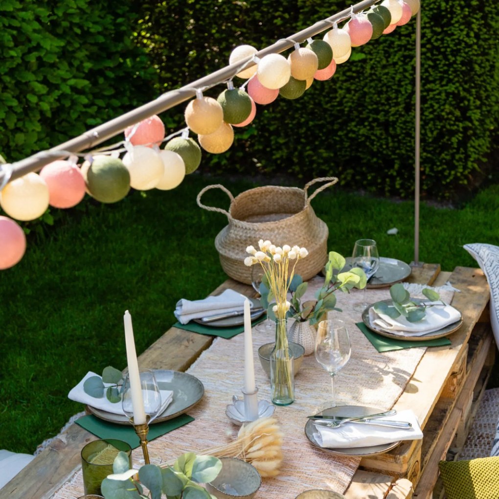 Cotton Ball Lights Outdoor lichtslinger - Starter Kit - Jardin