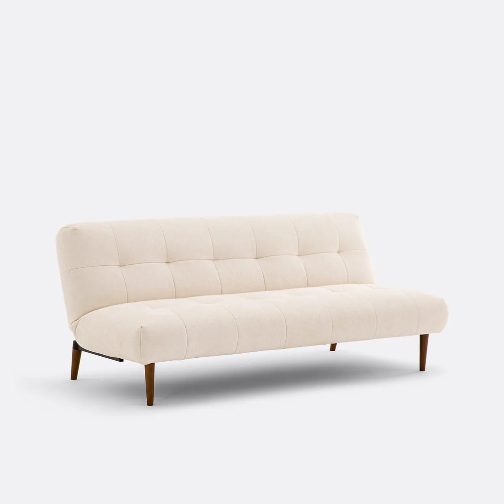 Klik-klak-slaapbank van fijne chenille, ORO