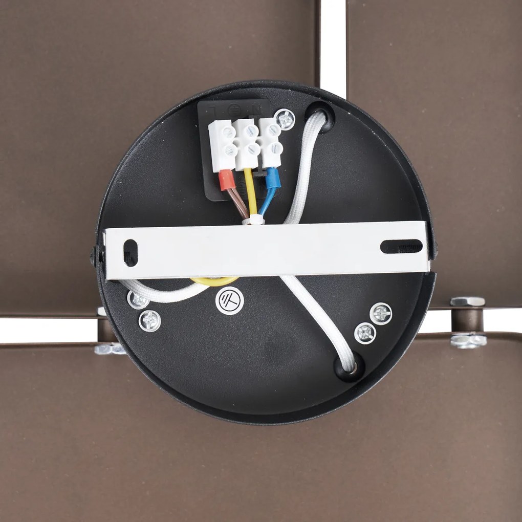 Design wandlamp brons 3-lichts - Planes