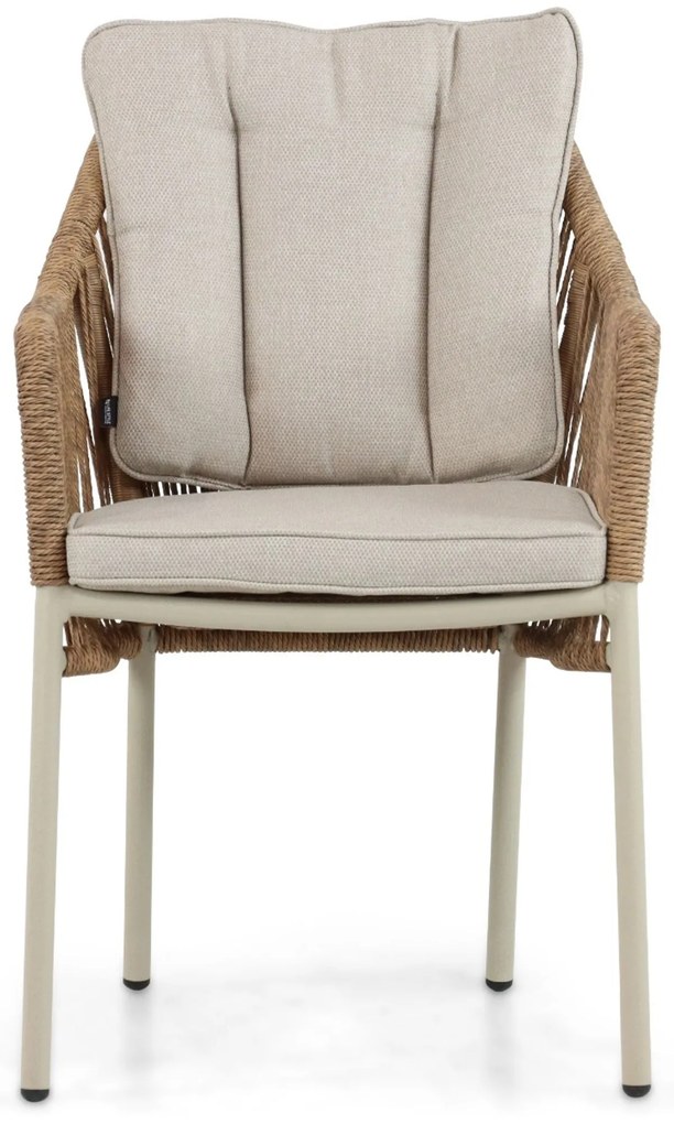 Tuinset 4 personen 90 cm Aluminium/Rope Taupe De Laan Projects