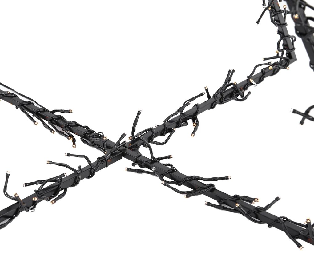 Kerst kerstboom zwart incl. LED IP44 - Brilli