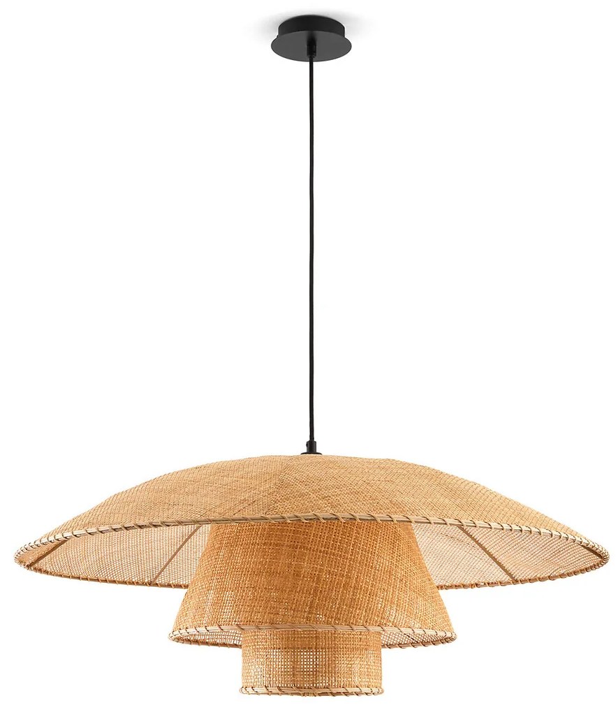 Hanglamp in rotanØ80 cm, Lola