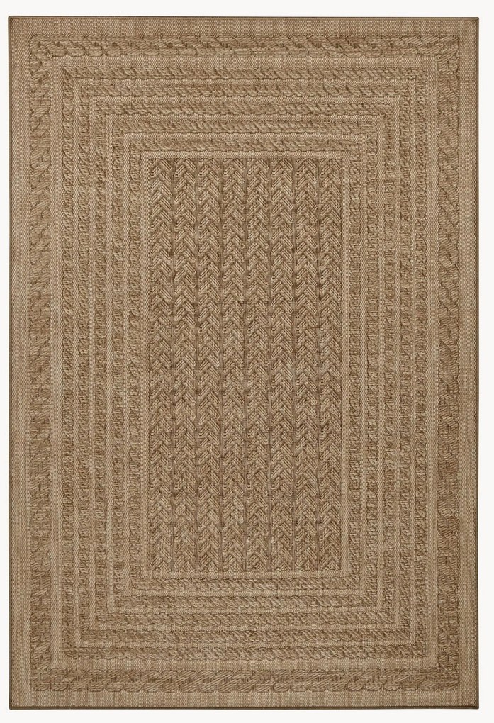 Binnen- & buitentapijt Limonero in jute-look