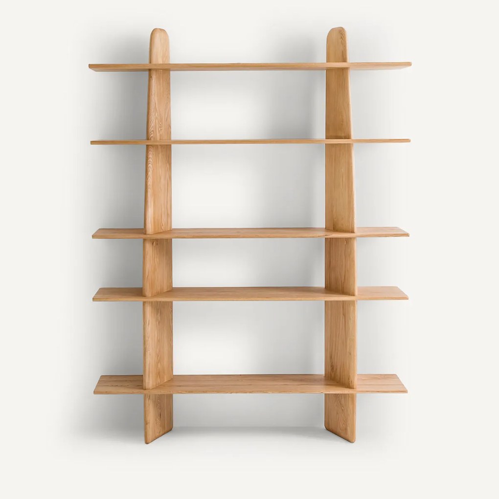 Boekenrek in massief eik, Iloss