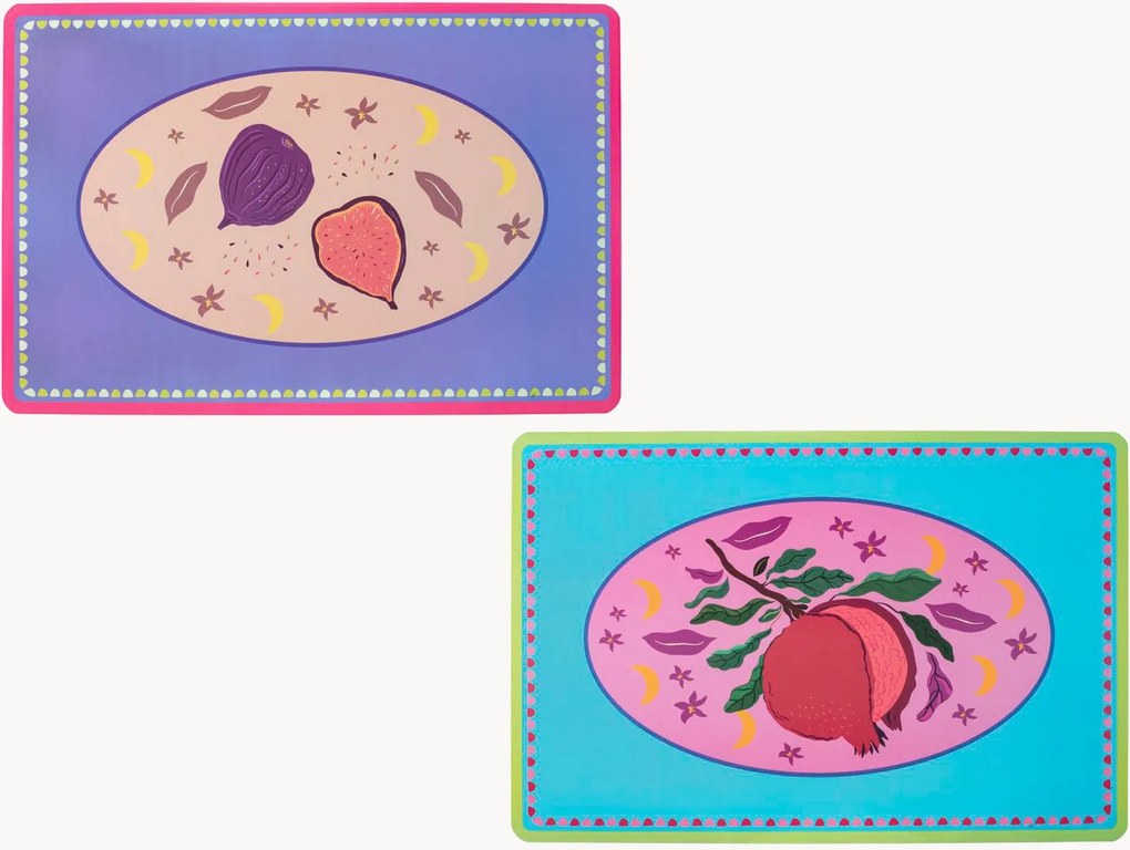 Placemats Frutta, 2-delig