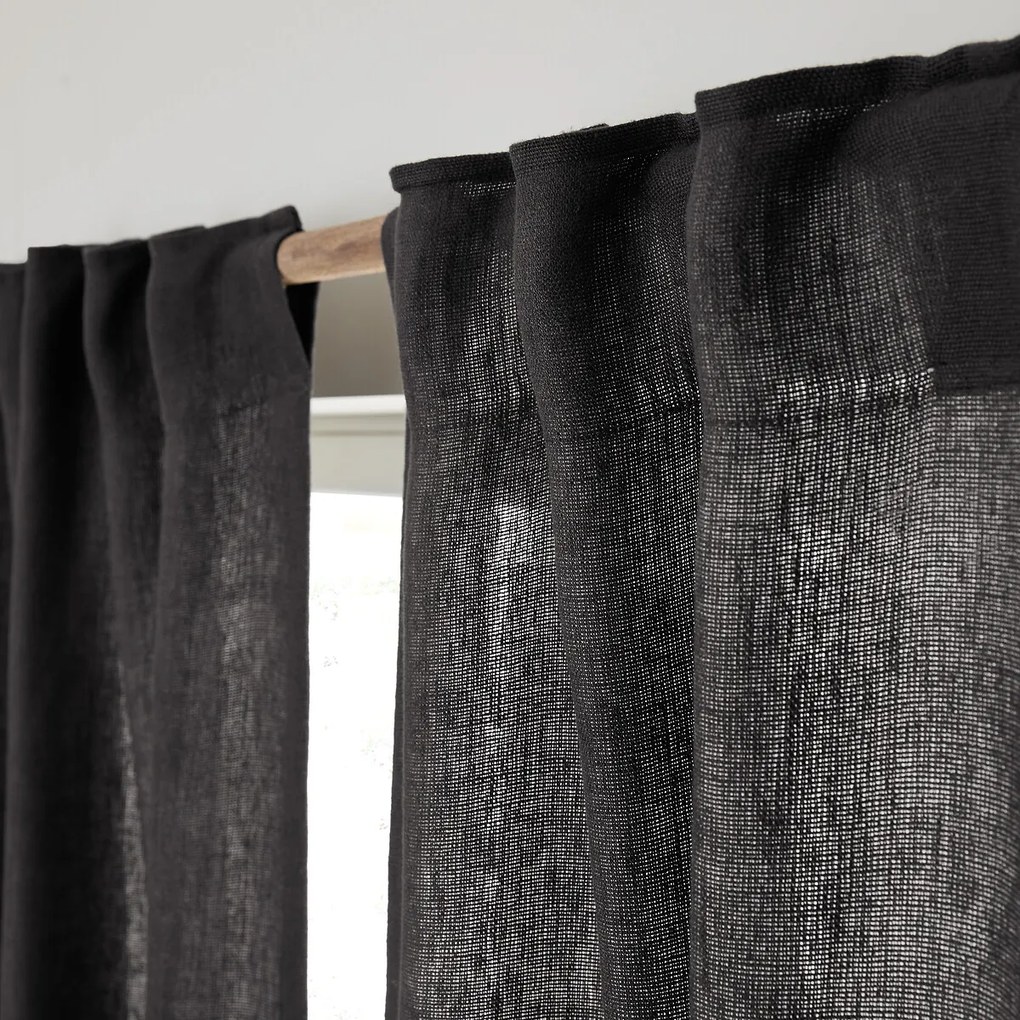 Dikke linnen gordijn, verborgen lussen, Cedal