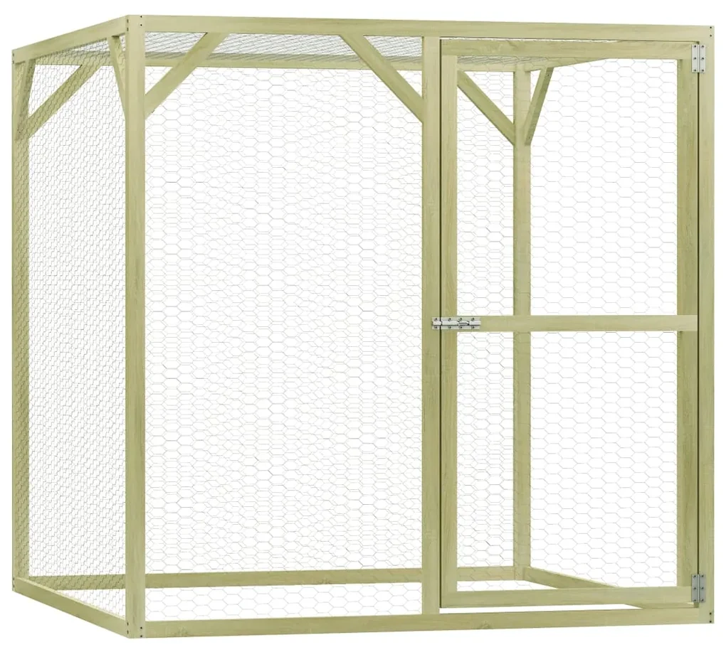 vidaXL Kippenhok 1,5x1,5x1,5 m geïmpregneerd grenenhout