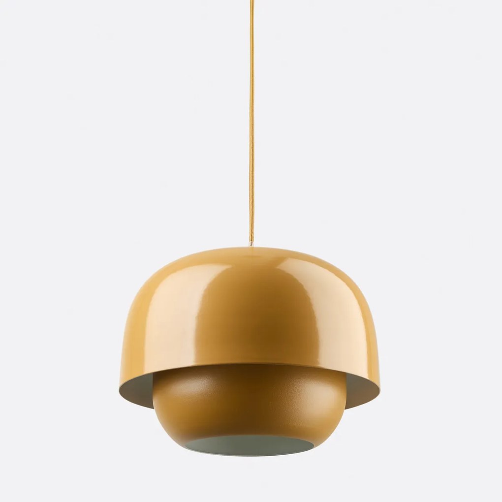 Hanglamp van gekleurd metaal Ø21,4 cm, Kinoko