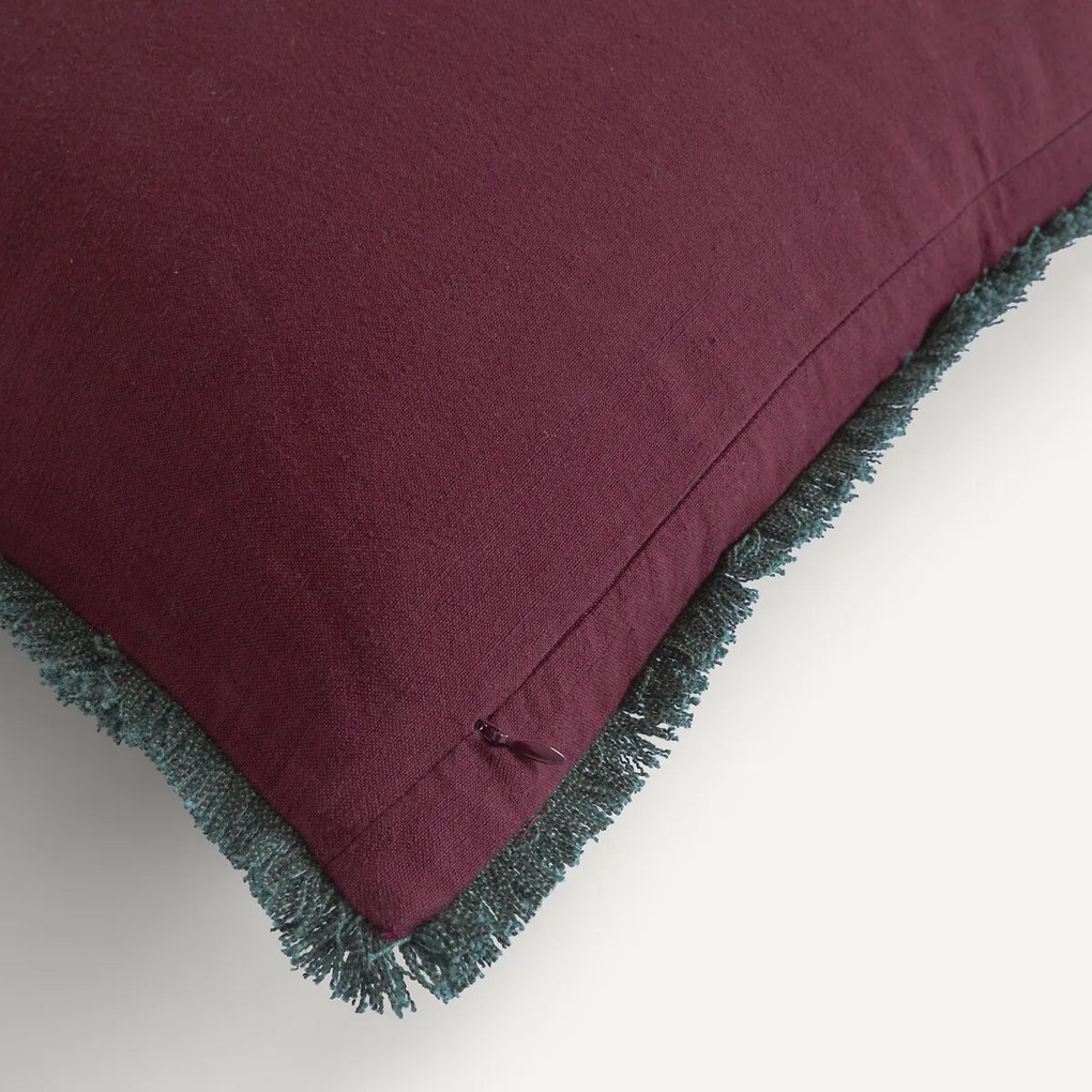 Geborduurde kussenhoes van linnen en katoen, SORINE