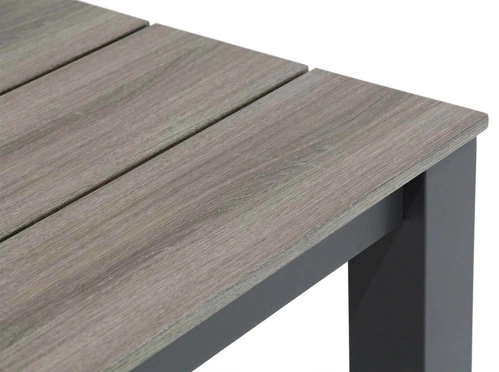 Tuinset 4 personen 180 cm Aluminium/Textileen /Aluminium/textileen Grijs Presto Lucardo/Valley