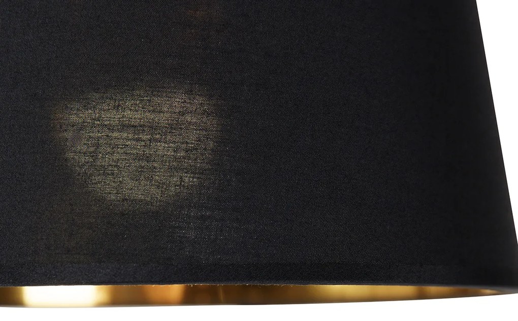 Smart booglamp met dimmer zwart met goud incl. Wifi A60 - Arc Basic Modern E27 Binnenverlichting Lamp