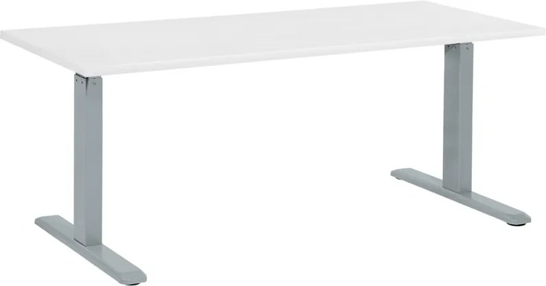Bureau wit/grijs 180x80 cm elektrisch in hoogte verstelbaar UPLIFT II