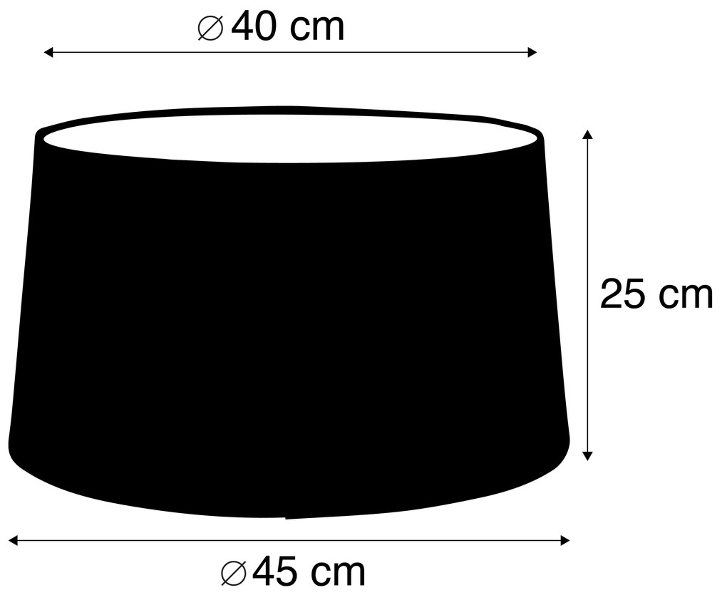 Linnen lampenkap taupe 45 cm