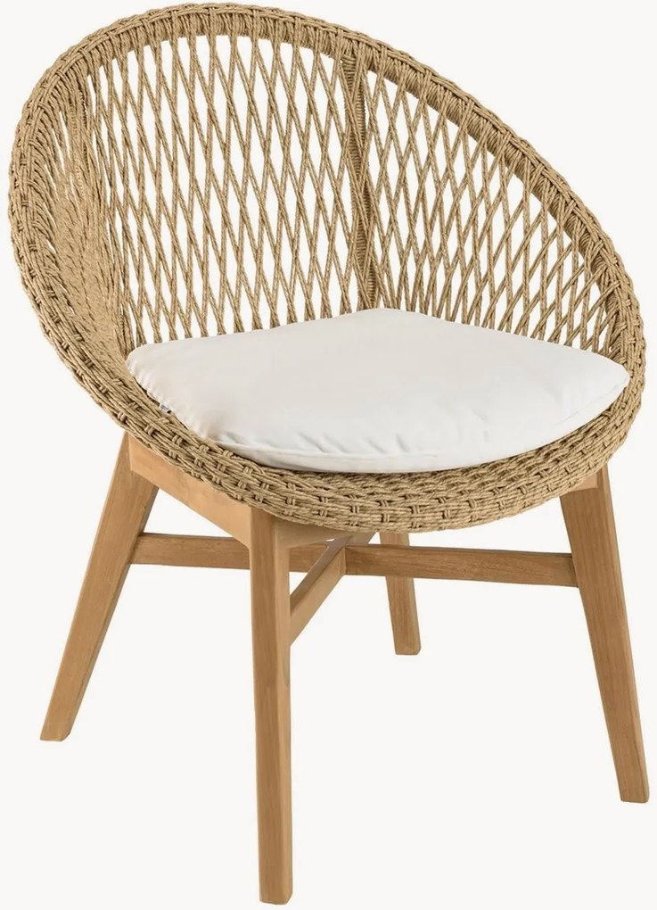 Tuin eetstoelen Valeria van teakhout, 2 stuks