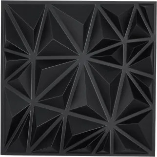 VEVOR 3D-wandpanelen, set van 33 30x30 cm PVC moderne minimalistische wandbekleding, 2,97 m², wanddecoratie, interieurontwerp voor plafond, slaapkamer, woonkamer en speelkamer, matzwart