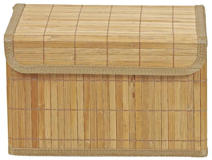 Opbergmand bamboe latjes - 22x33x20.5 cm