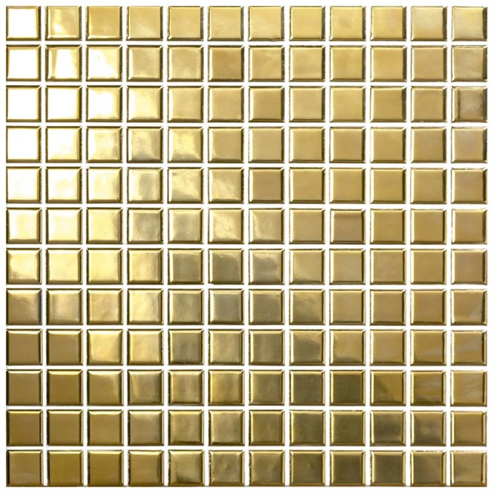 Wandtegel goud mozaïek Deco Luce Nature 30x30cm gold glans