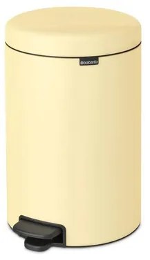 Brabantia NewIcon Pedaalemmer - 20 liter - kunststof binnenemmer - mellow yellow 233821