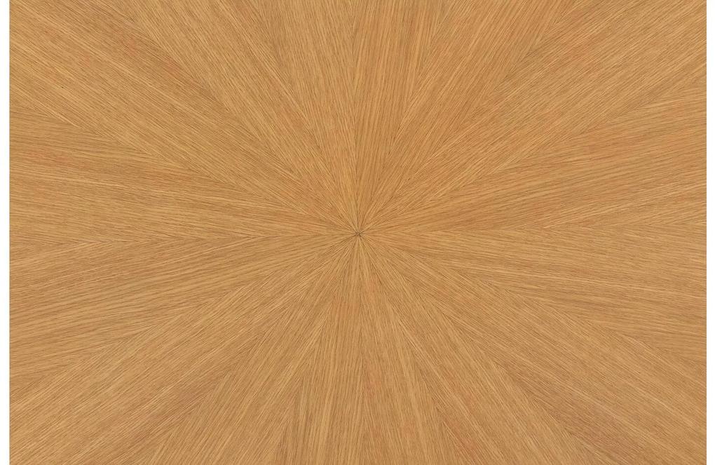 Goossens Basic Salontafel Sanoa ovaal, hout eiken blank, modern design, 120 x 45 x 70 cm