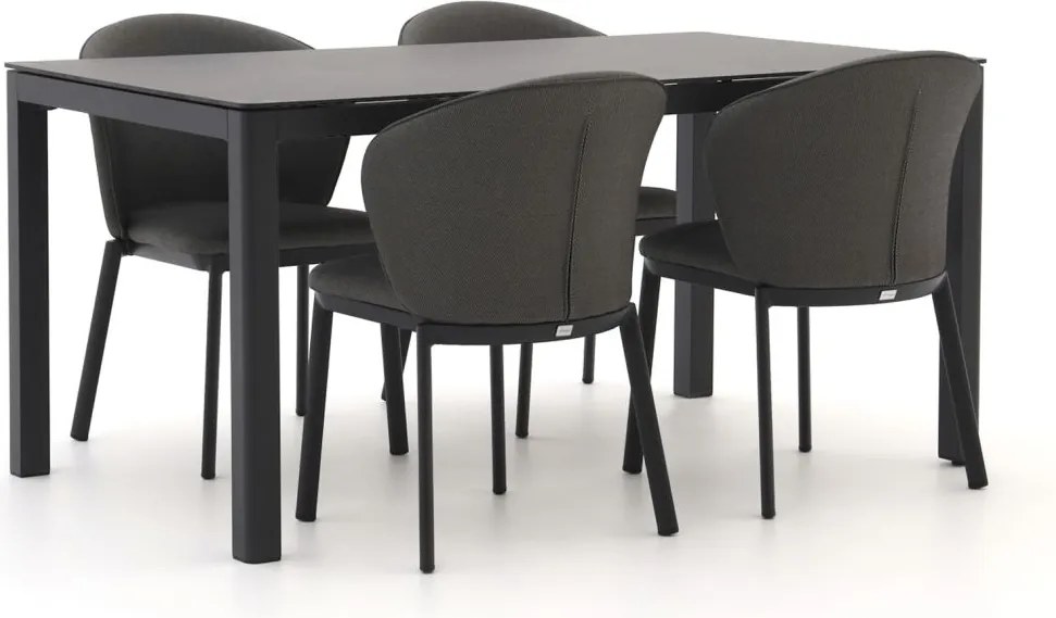 Diningset Bellagio  | 4 personen | Tuinset kunststof | 5-delig | Kees Smit Tuinmeubelen