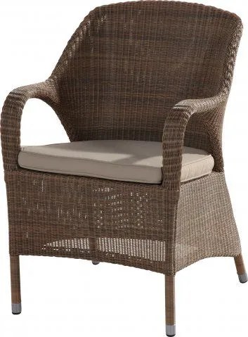 4 Seasons Outdoor | Sussex dining chair - showroommodel  Tuinstoel    taupe weerbestendig