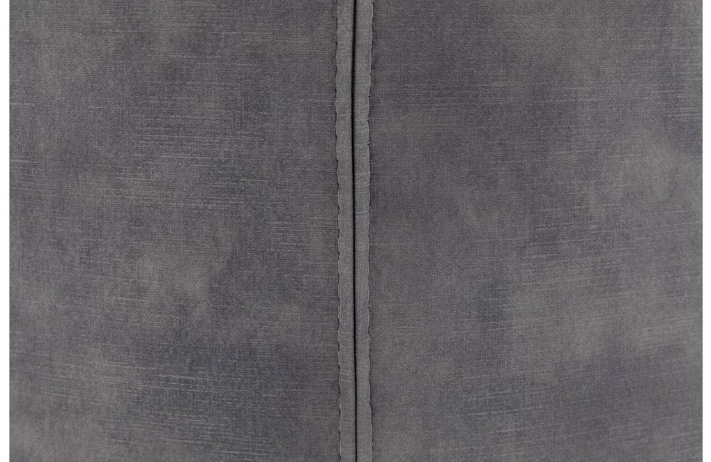 Goossens Eetkamerstoel Hera grijs velvet stof met armleuning, modern design