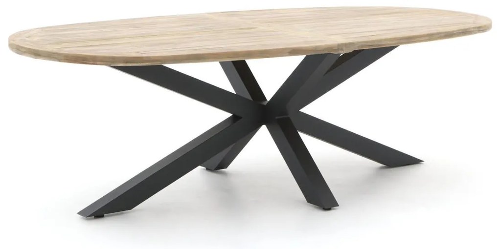 Tuin eettafel ROUGH | Ovaal  | Tuintafel Teakhout | 240x120cm | 6 personen | Kees Smit Tuinmeubelen
