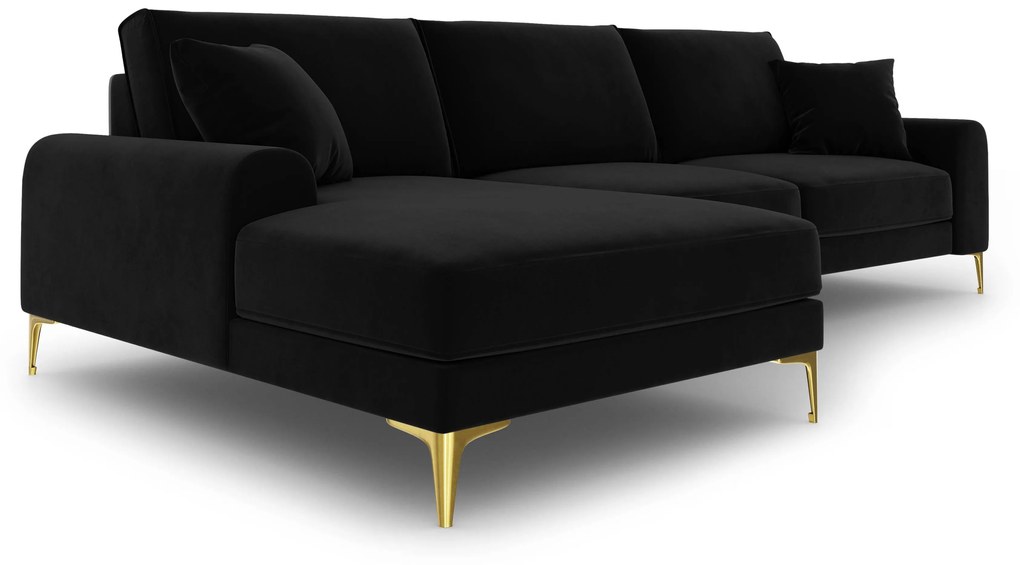4.5-zitshoekbank Madara links velvet | Mazzini Sofas