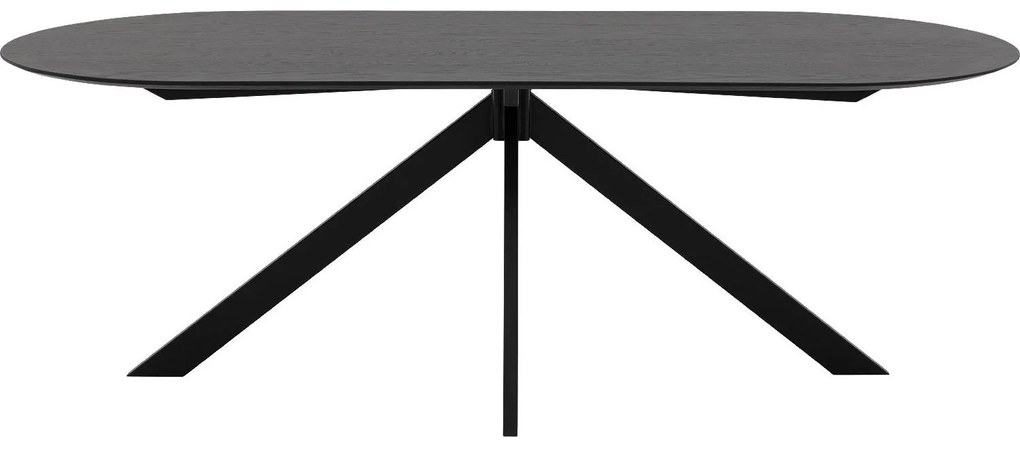 Goossens Excellent Eettafel Uniek, Semi rond 220 x 100 cm