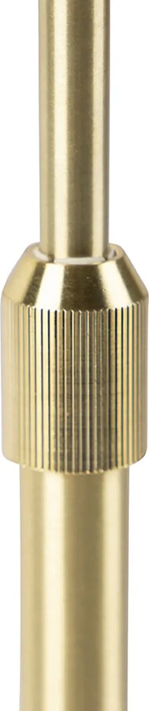 Tafellamp goud verstelbaar met kap lichtbruin 35 cm - Parte