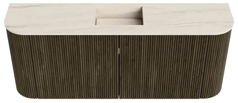 Mondiaz Joya DLux 105cm toiletmeubel ronding links/rechts shadow met wastafel faye midden 1 kraangat meli