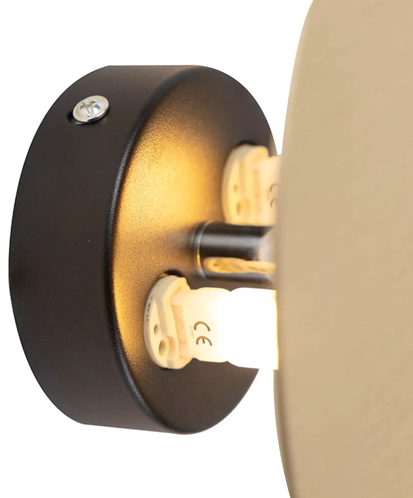 Design wandlamp goud kantelbaar - Pulley