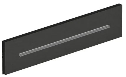 Hotbath Mate Cascade - inbouw - wand - rechthoek - Mat Zwart PVD M162MBP