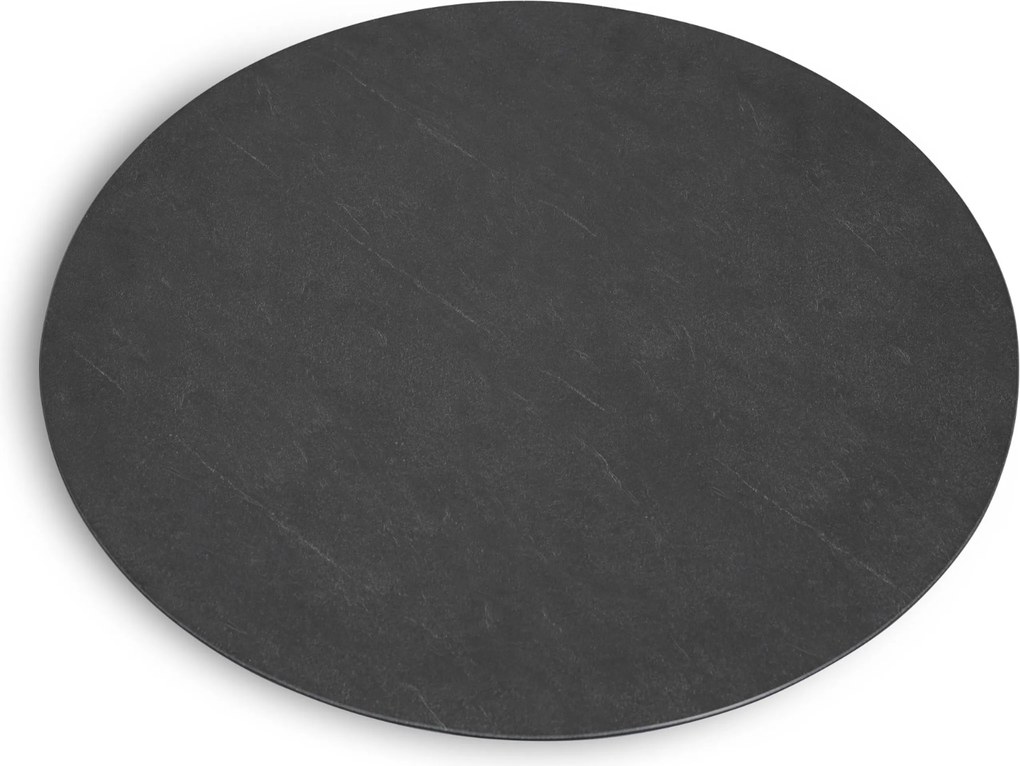 Tuinset Ronde Tuintafel 6 personen 150 cm Kunststof Grijs Domani Furniture Alba/Arancia