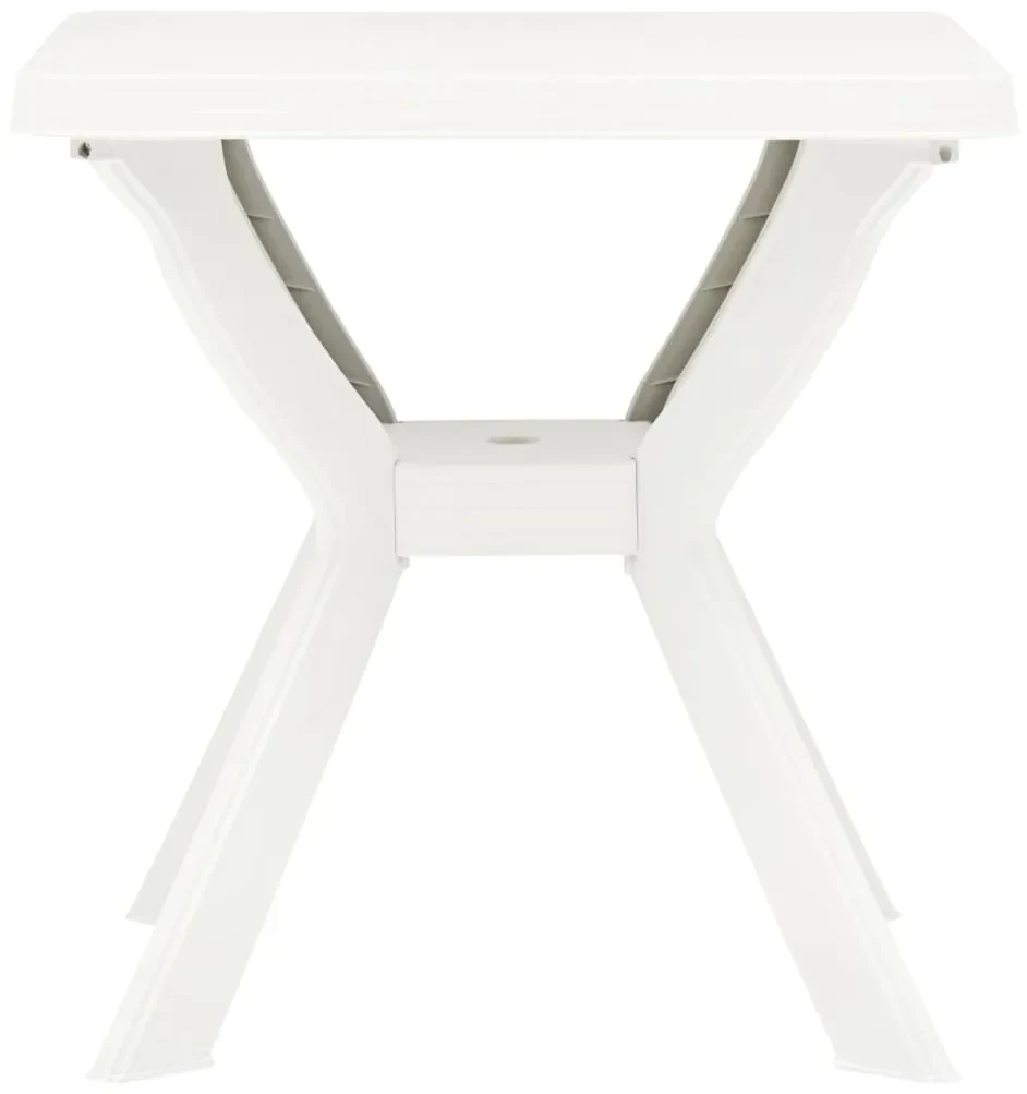 vidaXL Bistrotafel 70x70x72 cm kunststof wit
