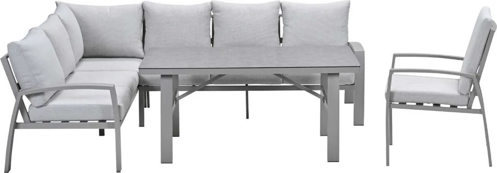Garden Impressions Cameron lounge dining set 4-delig links incl stoel - taupe