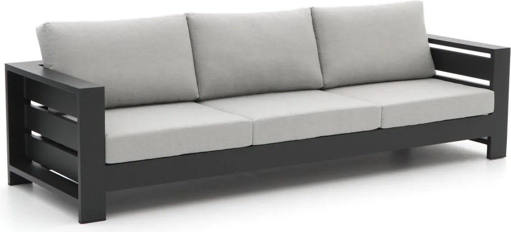 Loungebank Tuin Bellagio   | Aluminium | 3 personen | Tuinbank Grijs | 265cm | Incl. kussens | Kees Smit Tuinmeubelen