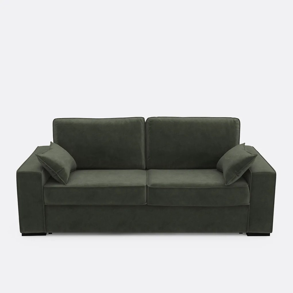 Slaapbank van fluweel, 2, 3 of 4 zits, Comfort BULTEX® Cécilia