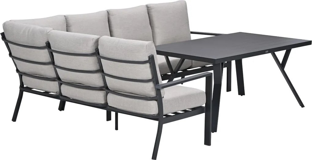 Garden Impressions Senja lounge dining set 3-delig links - sandstone