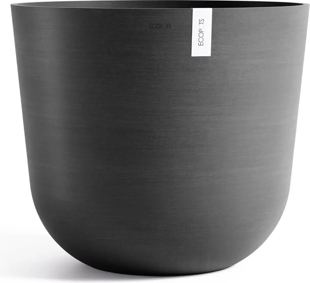 Ecopots bloempot Oslo 75 - Rond - Dark Grey -Ø75 x H65 cm